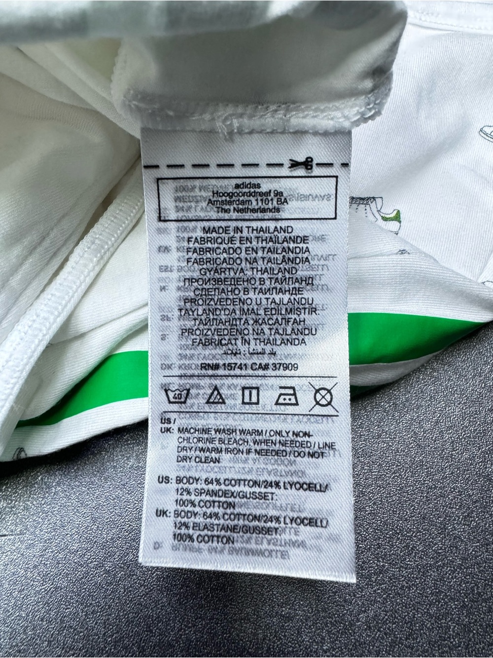 adidas Originals Racerback Bodysuit Women’s Xs White Green Sneaker Print NWT - Picture 4 of 4